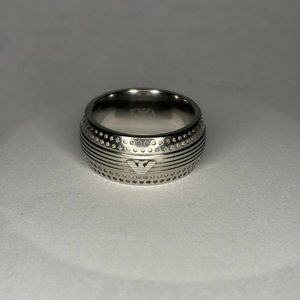 Emporio Armani Men's Ring | Size 9 | Steel | Men's Jewelry | With Box and Tags